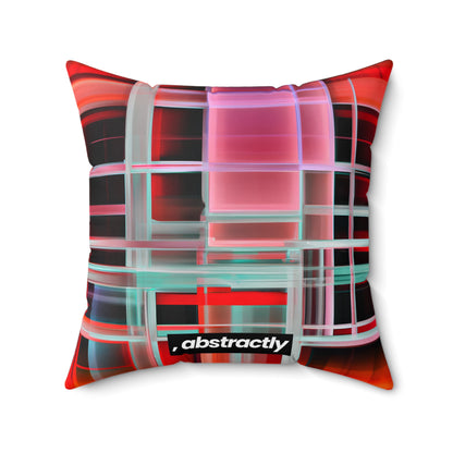 Alexandra Gunderson - Magnetic Force, Abstractly - Faux Suede Throw Pillow