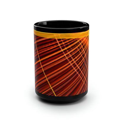 Joanna Brighton - Spring Force, Abstractly - Black Ceramic Mug 15oz