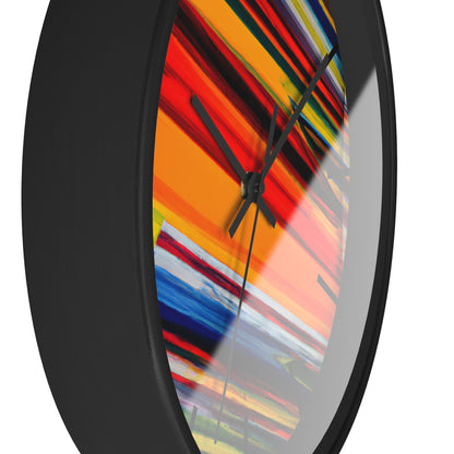 Carol Harwood - Friction Force, Abstractly - Wall Clock