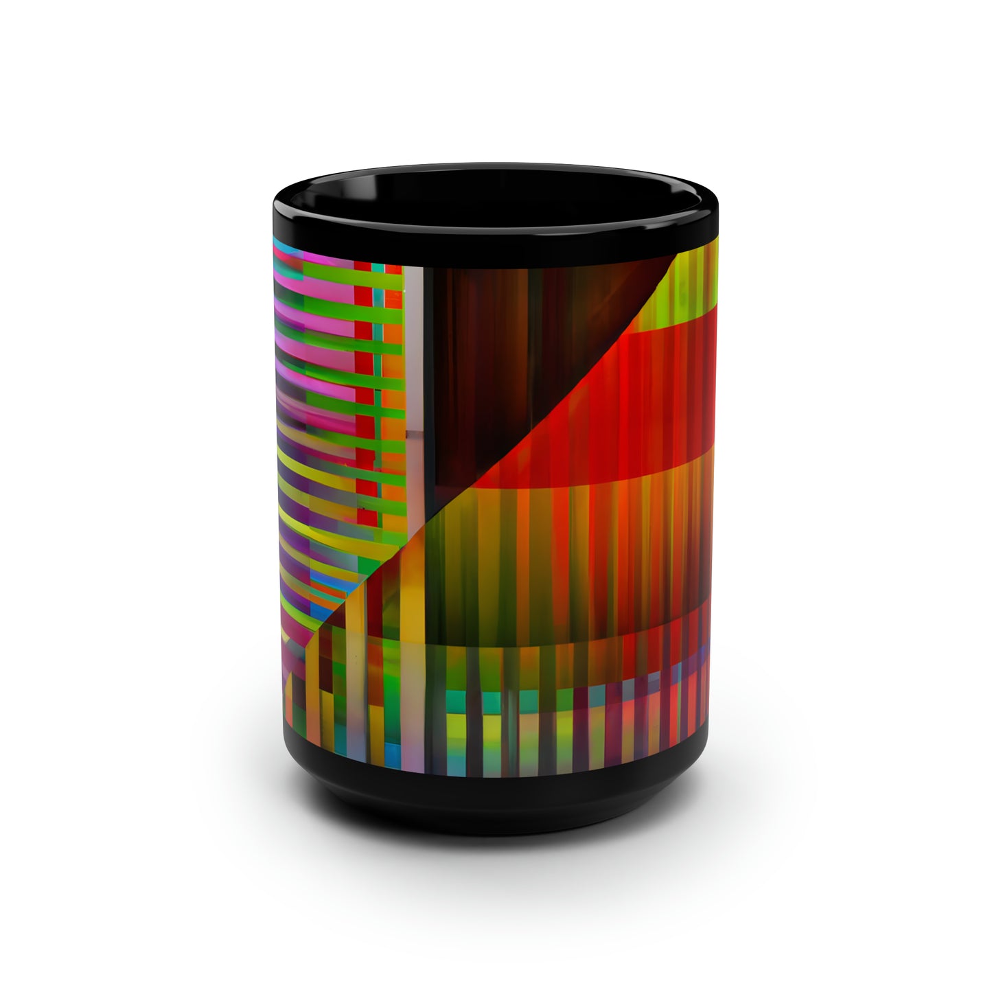 Leonard Bartels - Weak Force, Abstractly - Black Ceramic Mug 15oz