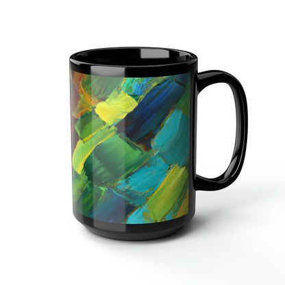 Zephyr Helium Hydride - Boron, Abstractly - Black Ceramic Mug 15oz