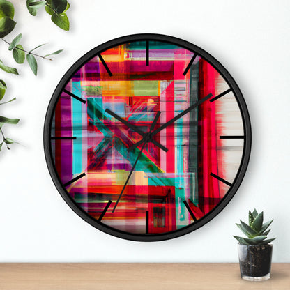 Mildred Hawking - Friction Force, Abstractly - Wall Clock