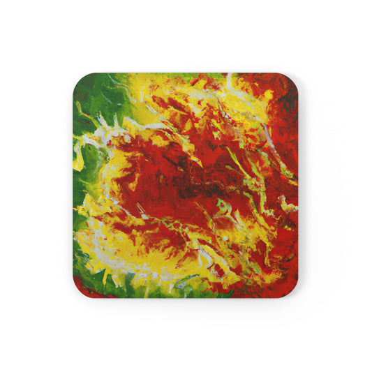 Zephyrionium Oxide - Chemistry, Abstractly - Corkwood Coaster Set of 4