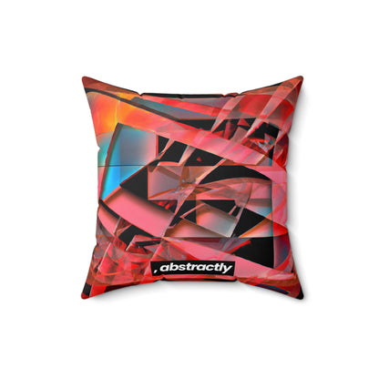 Adrian Strauss - Electric Force, Abstractly - Faux Suede Throw Pillow