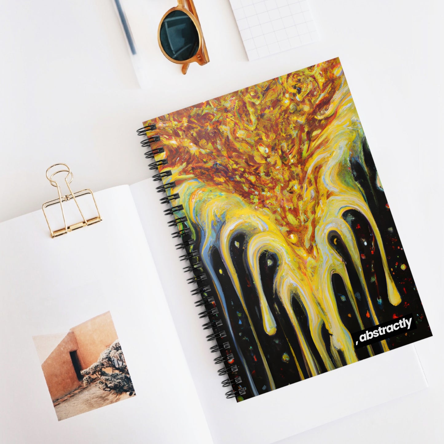 Shoadium Fluxite - Chemistry, Abstractly - Spiral Notebook