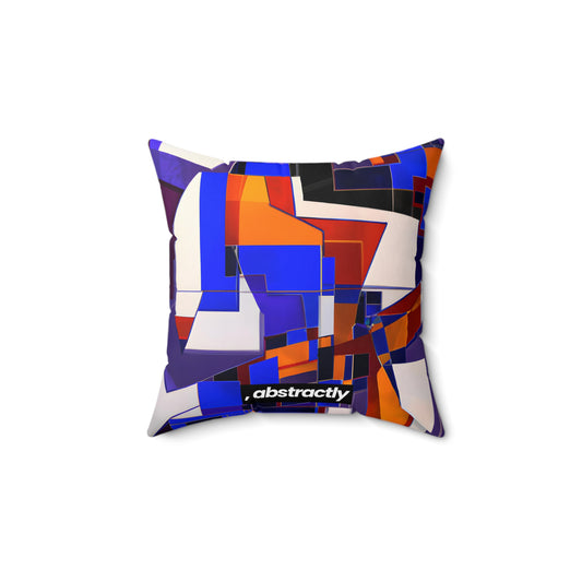 Margot Chamberlain - Friction Force, Abstractly - Faux Suede Throw Pillow