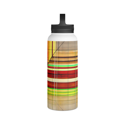 Evelyn Broadmore - Friction Force, Abstractly - Stainless Steel Water Bottle