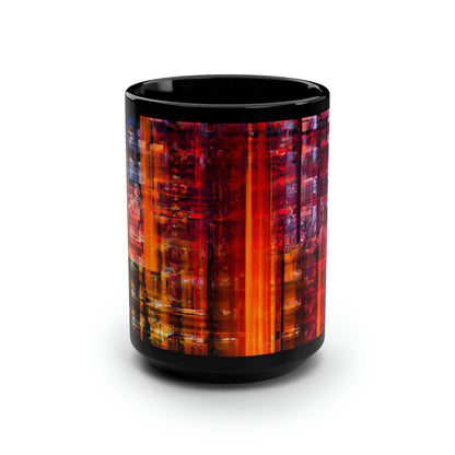 Harrison Blackwell - Air Resistance Force, Abstractly - Black Ceramic Mug 15oz