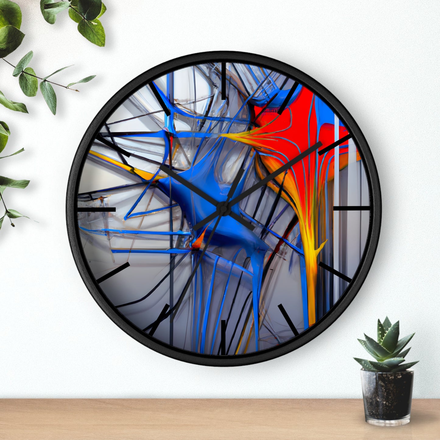 Ernestine Northwood - Friction Force, Abstractly - Wall Clock