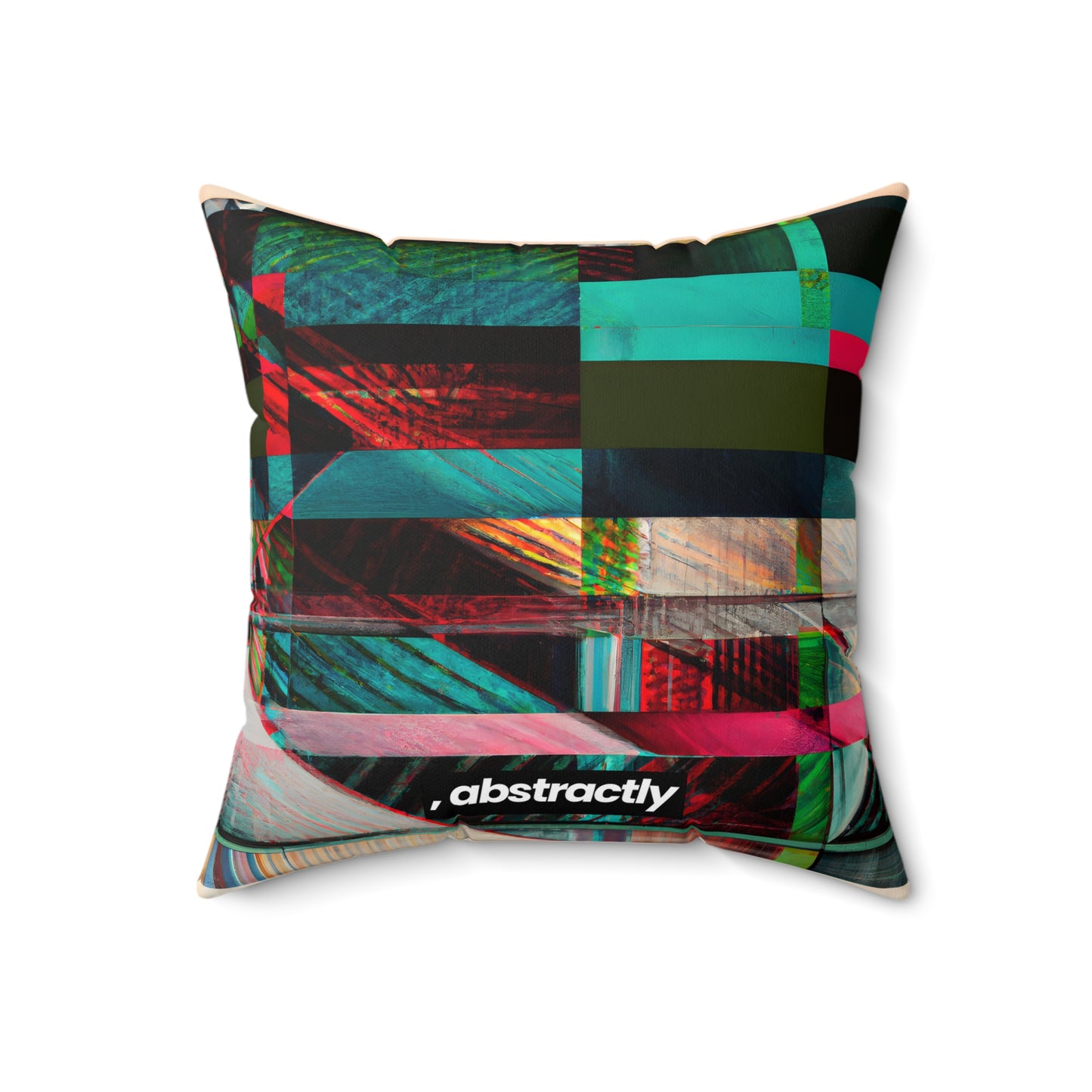 Adrian Goddard - Applied Force, Abstractly - Faux Suede Throw Pillow