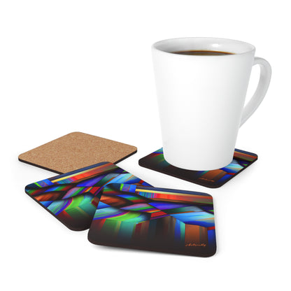 Henry Brinkley - Air Resistance Force, Abstractly - Corkwood Coaster Set of 4