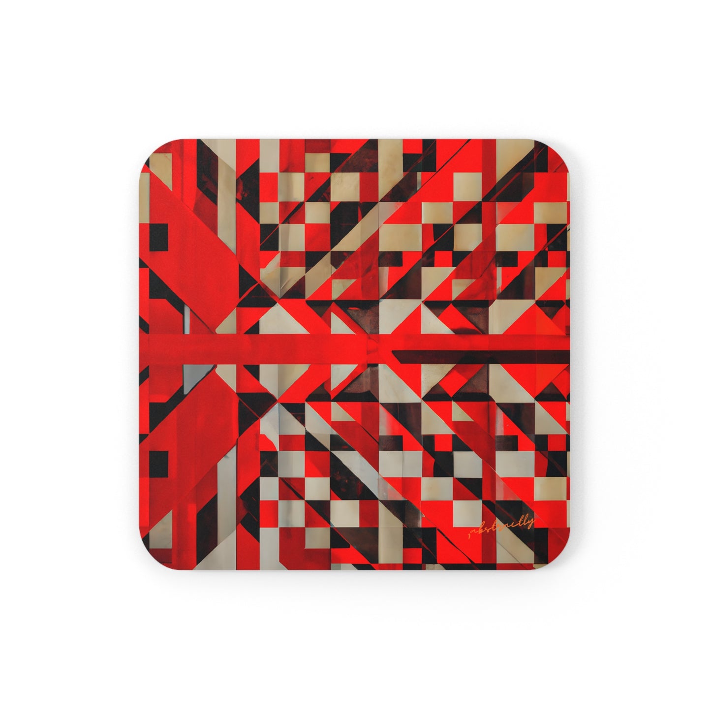 Rosalind Berkley - Applied Force, Abstractly - Corkwood Coaster Set of 4