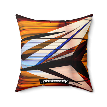 Valerie Schwartz - Magnetic Force, Abstractly - Faux Suede Throw Pillow