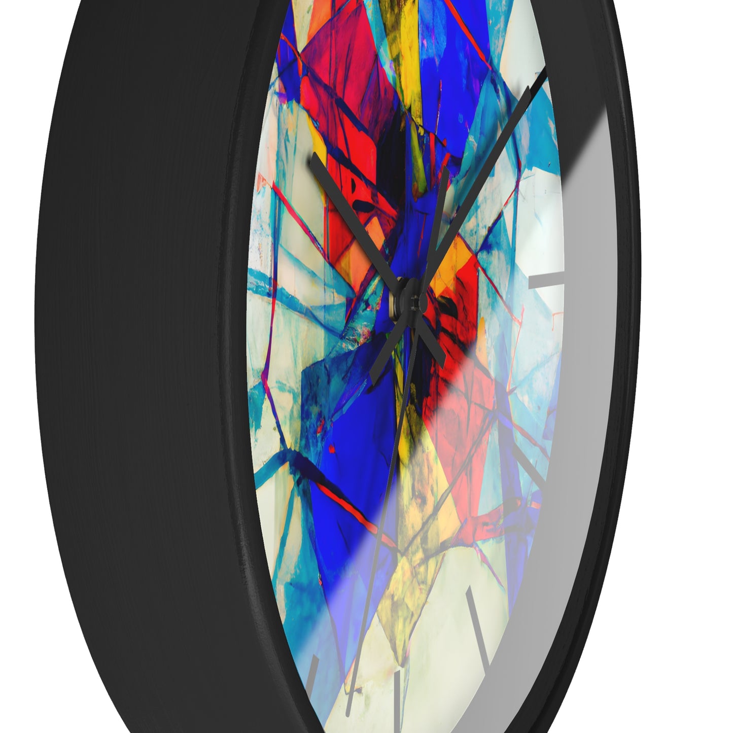 Geraldine Hallsworth - Tension Force, Abstractly - Wall Clock