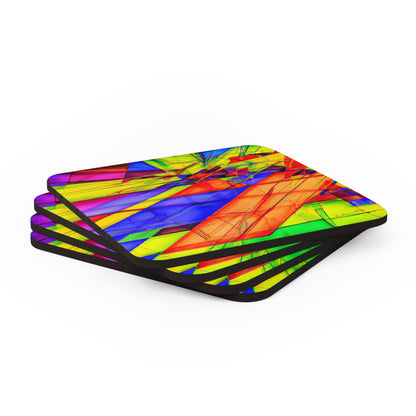 Valerie Higgs - Electric Force, Abstractly - Corkwood Coaster Set of 4