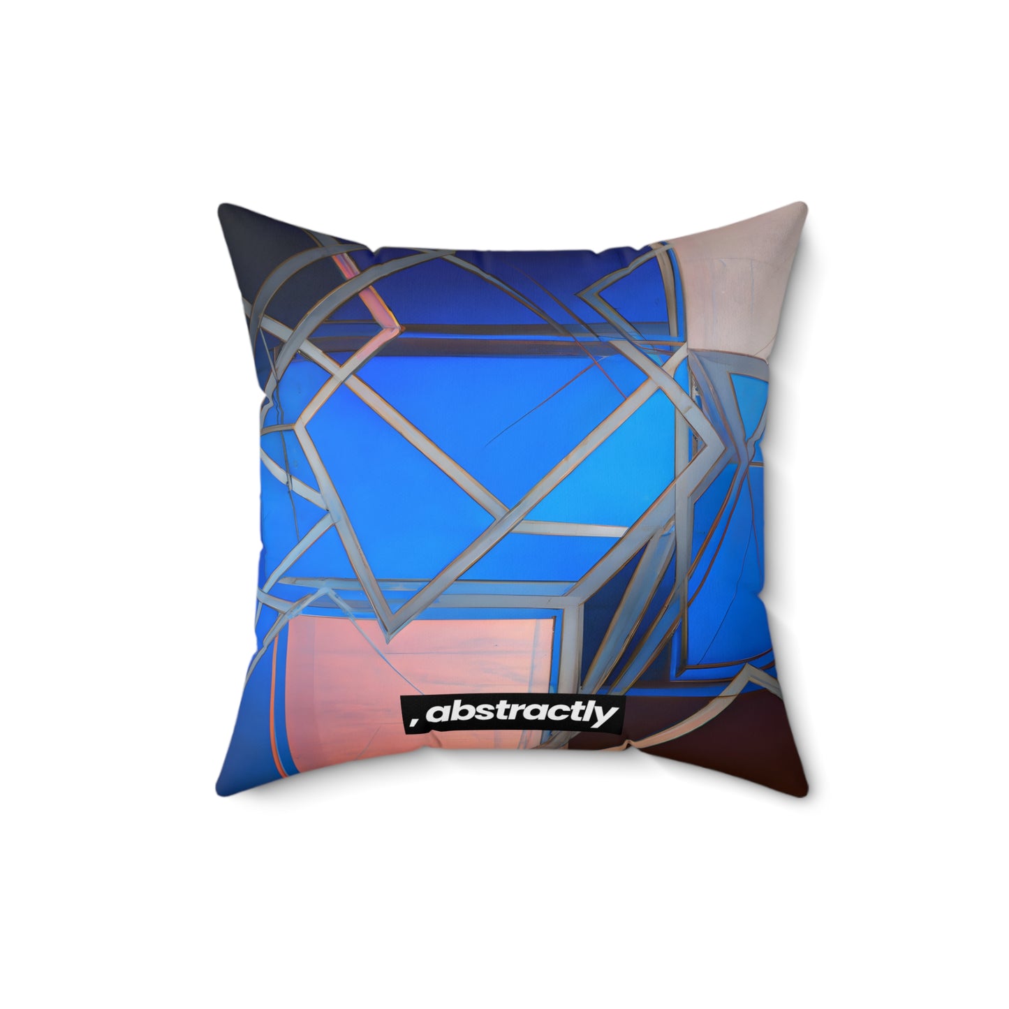 Jean Leventhal - Air Resistance Force, Abstractly - Faux Suede Throw Pillow