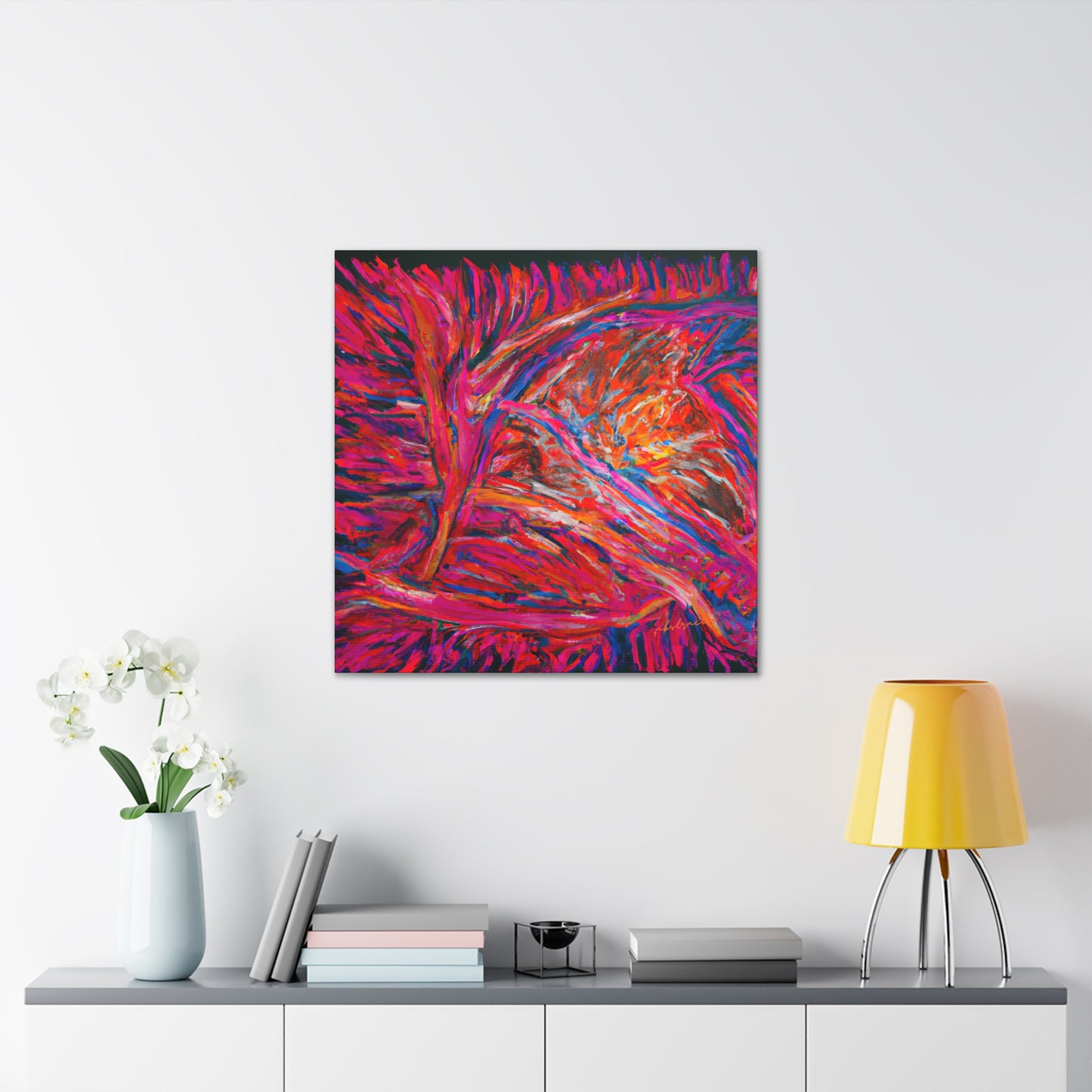 Solarian Crystal Prism - Neon, Abstractly - Canvas