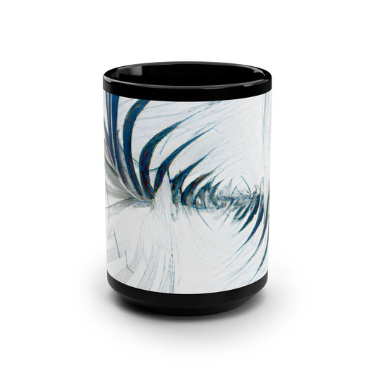 Cassandra Steller - Magnetic Force, Abstractly - Black Ceramic Mug 15oz