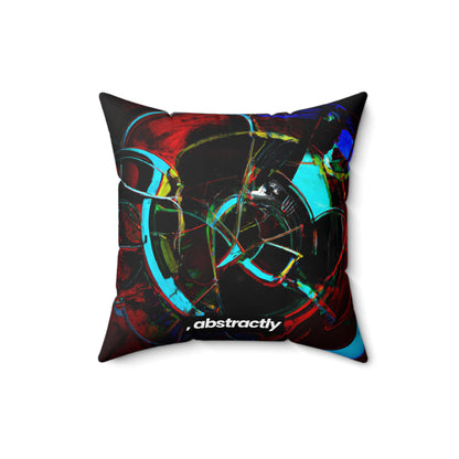 Lorena Sheffield - Electromagnetic Force, Abstractly - Faux Suede Throw Pillow