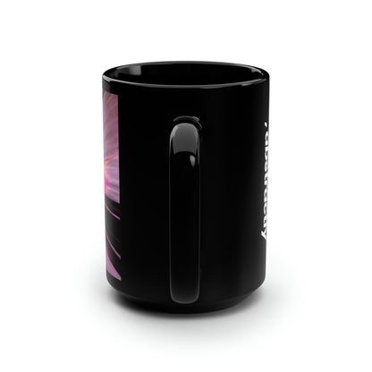 Dorothy Westfall - Electromagnetic Force, Abstractly - Black Ceramic Mug 15oz