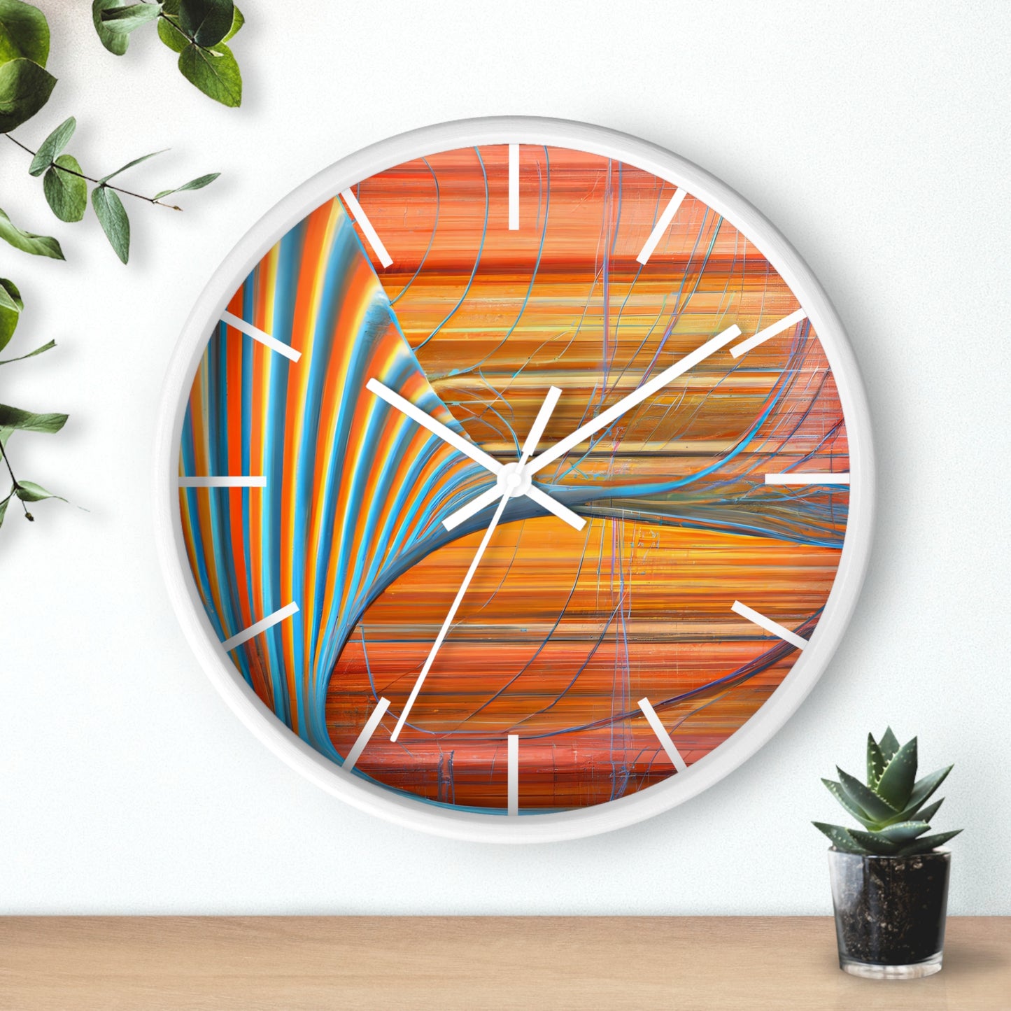 Lawrence Rosenfield - Spring Force, Abstractly - Wall Clock