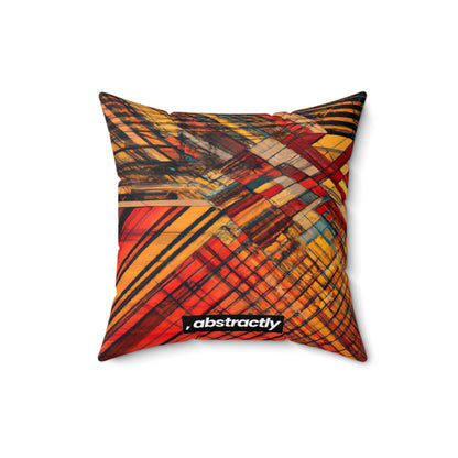 Milo Radcliffe - Strong Force, Abstractly - Faux Suede Throw Pillow