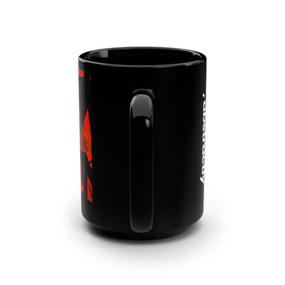 Loren Morgan - Normal Force, Abstractly - Black Ceramic Mug 15oz