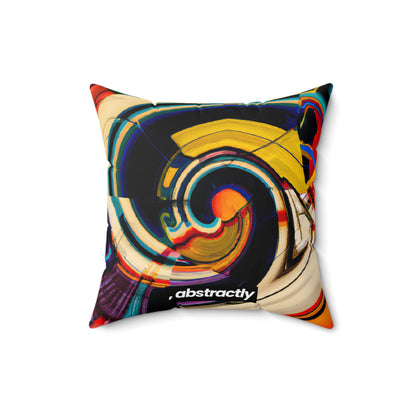 Fiona Sterling - Normal Force, Abstractly - Faux Suede Throw Pillow