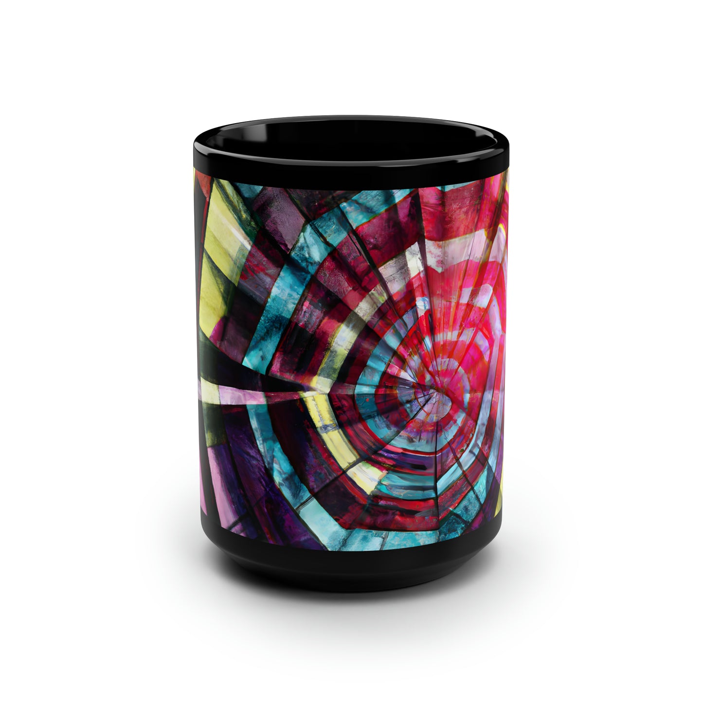 Vera Blackburn - Gravity Force, Abstractly - Black Ceramic Mug 15oz