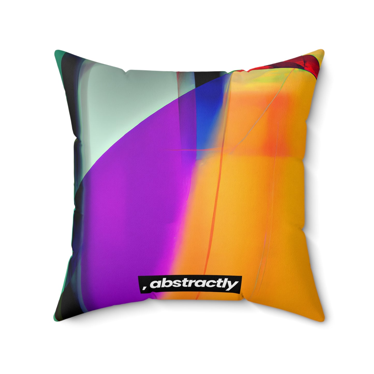 Curtis Klein - Friction Force, Abstractly - Faux Suede Throw Pillow