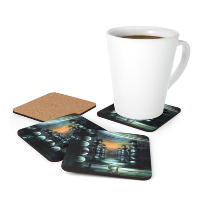 VentureGuard Financial - Diversification, Abstractly - Corkwood Coaster Set of 4