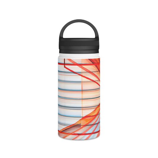 Cassandra Hawthorne - Applied Force, Abstractly - Stainless Steel Water Bottle