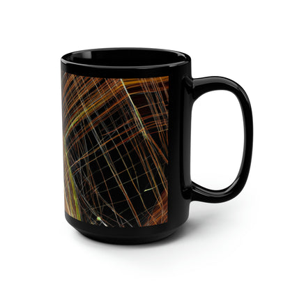 Aaron Henderson - Spring Force, Abstractly - Black Ceramic Mug 15oz