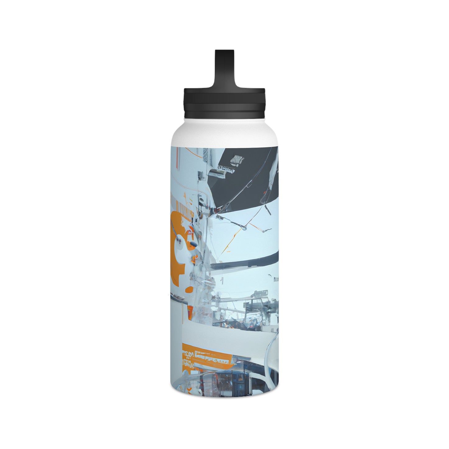 Noble Ledger - Tax, Abstractly - Stainless Steel Water Bottle