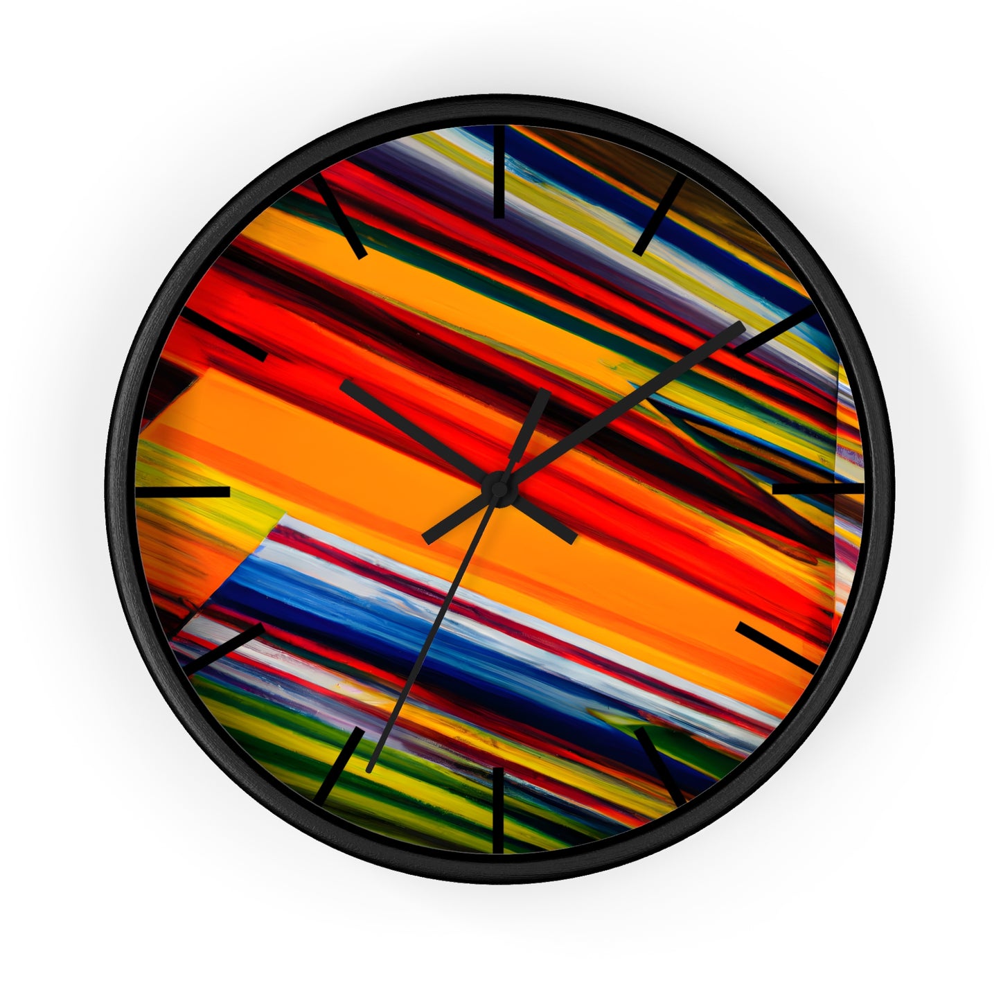 Carol Harwood - Friction Force, Abstractly - Wall Clock