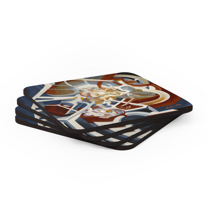 Lucas Sedgwick - Strong Force, Abstractly - Corkwood Coaster Set of 4