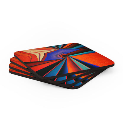 Kenneth Hadley - Weak Force, Abstractly - Corkwood Coaster Set of 4