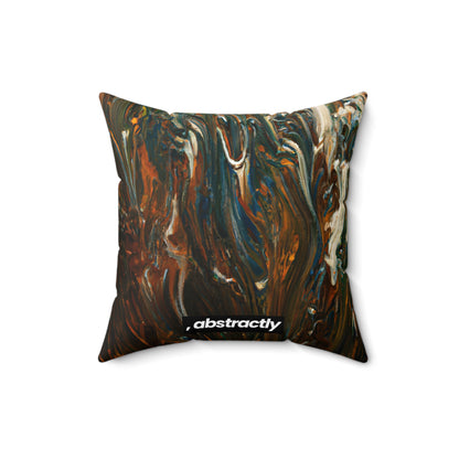 Hovenite Crystalline Matrix - Chemistry, Abstractly - Faux Suede Throw Pillow