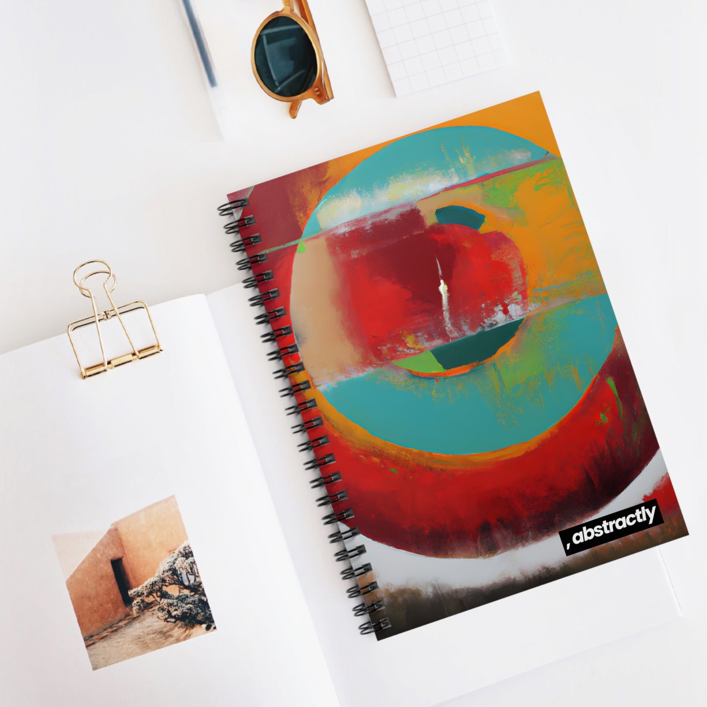 Solarium Angularite - Argon, Abstractly - Spiral Notebook