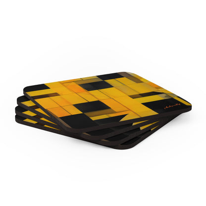 Chandra Bose - Weak Force, Abstractly - Corkwood Coaster Set of 4