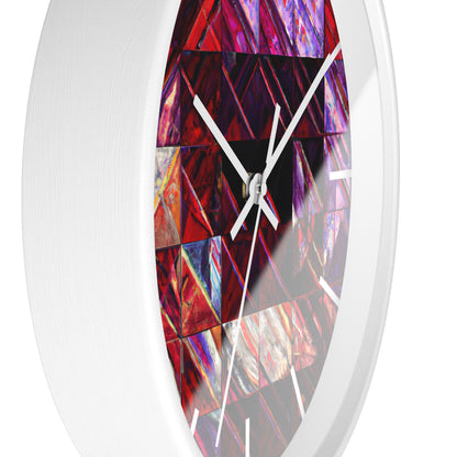 Nancy Hartley - Friction Force, Abstractly - Wall Clock