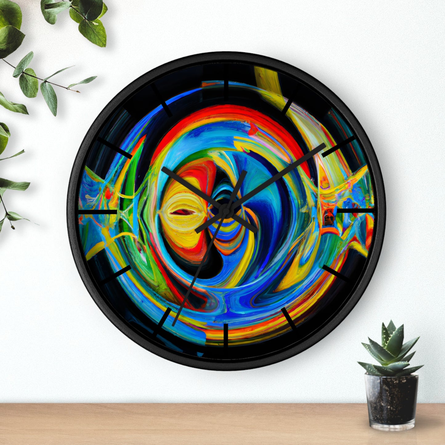 Clarence Strickland - Electric Force, Abstractly - Wall Clock