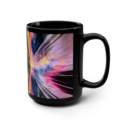 Dorothy Westfall - Electromagnetic Force, Abstractly - Black Ceramic Mug 15oz