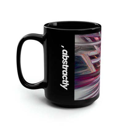 Francis Thorne - Normal Force, Abstractly - Black Ceramic Mug 15oz