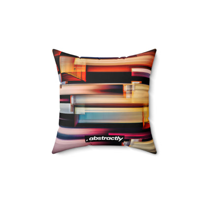 Harold Bloomfield - Strong Force, Abstractly - Faux Suede Throw Pillow