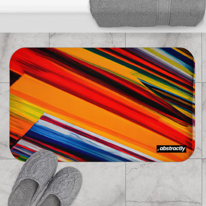 Carol Harwood - Friction Force, Abstractly - Bath Mat