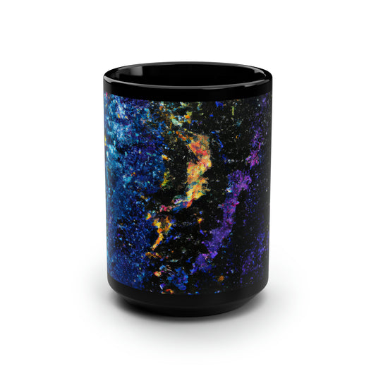 Augustine Oxide - Chemistry, Abstractly - Black Ceramic Mug 15oz