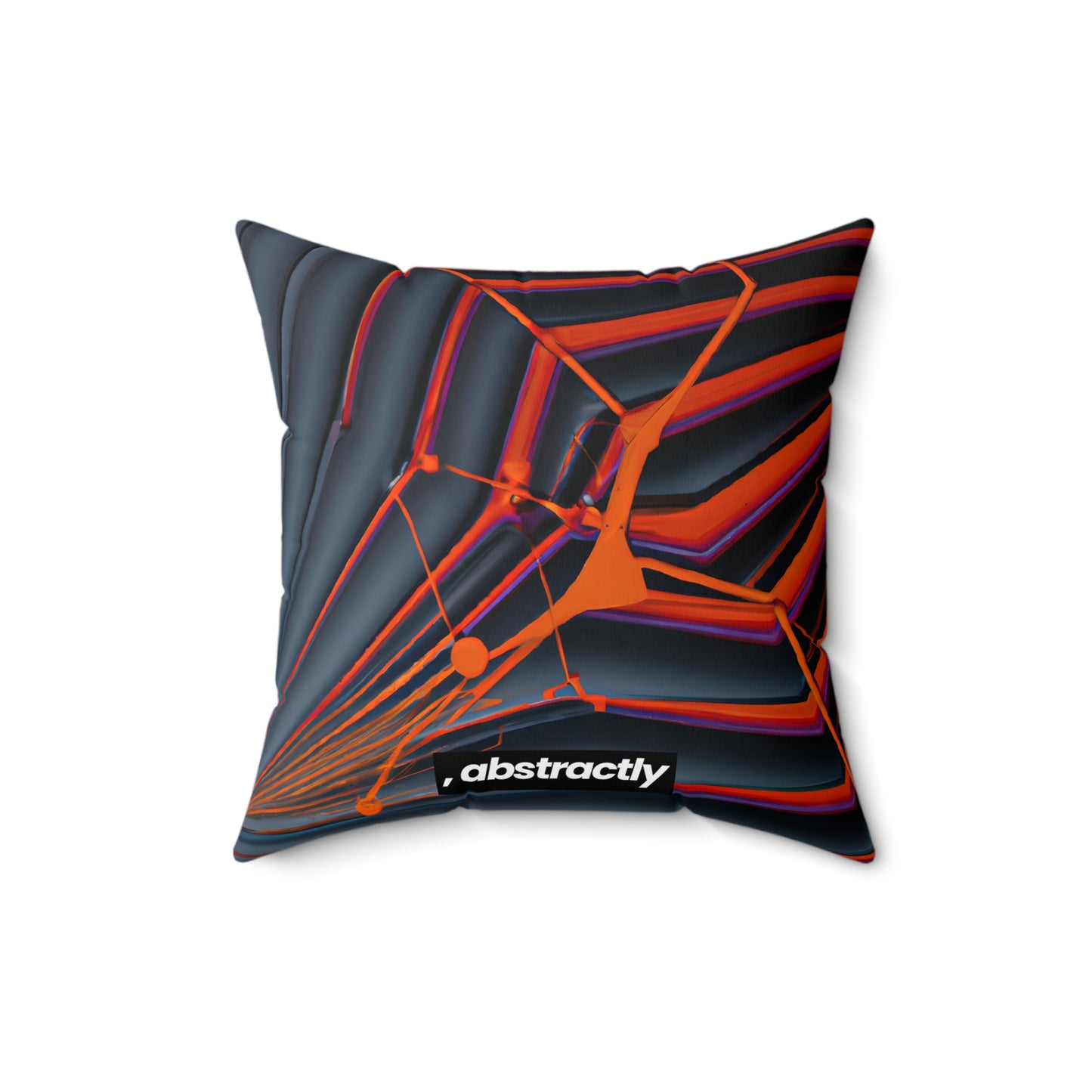 Marilyn Rothstein - Magnetic Force, Abstractly - Faux Suede Throw Pillow