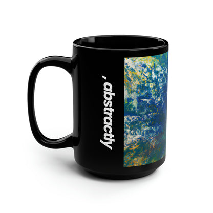 Heliotronium Oxide - Chemistry, Abstractly - Black Ceramic Mug 15oz