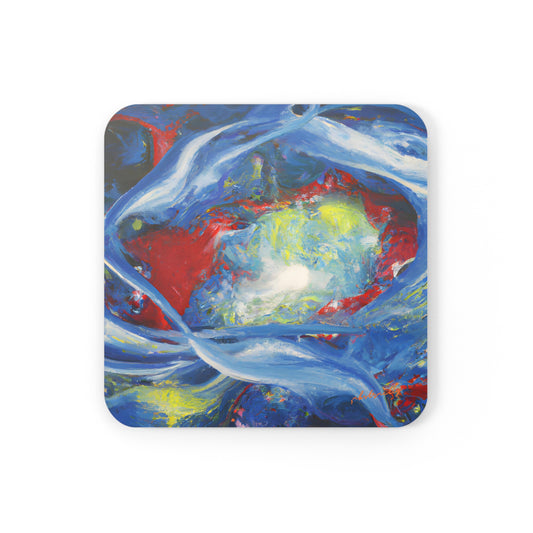 Tritium Firestone - Chemistry, Abstractly - Corkwood Coaster Set of 4